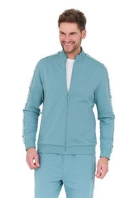 Guess - GUESS Turkusowa bluza Full Zip. Kolor: niebieski