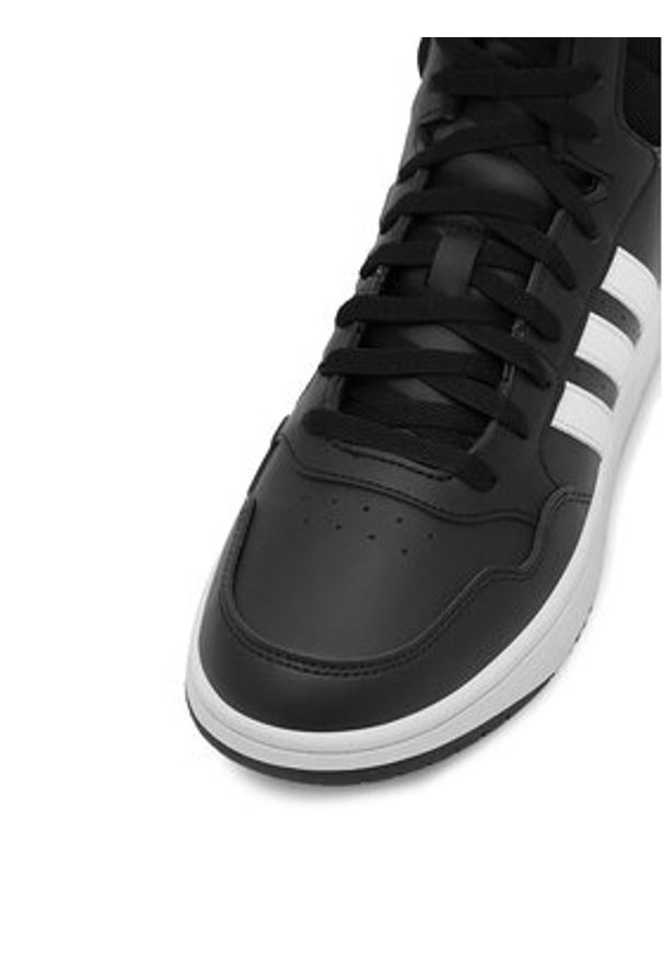 Adidas - adidas Sneakersy Hoops 3.0 Mid GW3020 Czarny. Kolor: czarny. Materiał: syntetyk