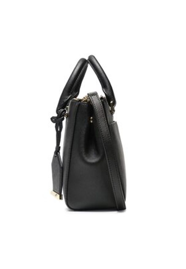 DKNY Torebka Belle Sm Satchel R33D1Y77 Czarny. Kolor: czarny. Materiał: skórzane