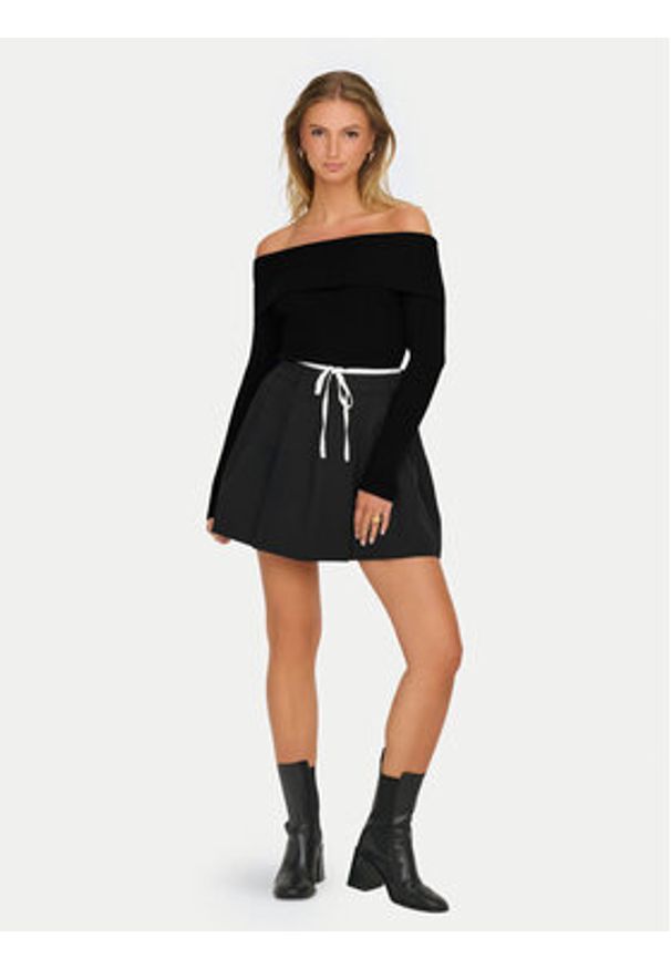 JDY Spódnica mini Yeden 15341677 Czarny Regular Fit. Kolor: czarny. Materiał: syntetyk
