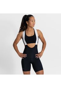 ROGELLI - Profesjonalne spodenki rowerowe damskie Rogelli PRIME 2.0 z wkładką żelową. Kolor: czarny. Materiał: lycra, materiał. Sport: kolarstwo