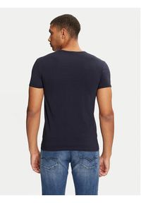 VERSACE - Versace T-Shirt AUU01004 1A1001 Granatowy Regular Fit. Kolor: niebieski. Materiał: bawełna #3