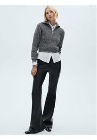 mango - Mango Sweter Incheon 77007681 Szary Regular Fit. Kolor: szary. Materiał: syntetyk