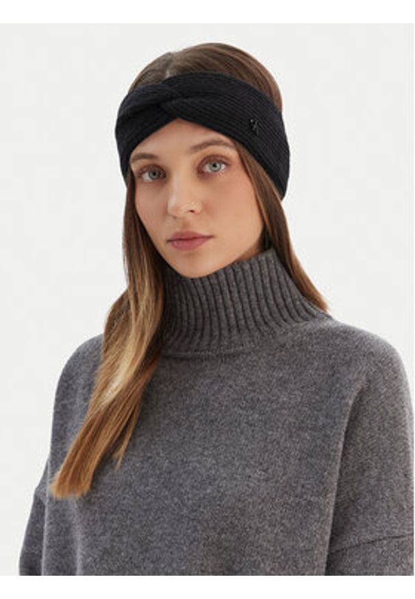 Calvin Klein Opaska materiałowa LV04F8039G Czarny. Kolor: czarny. Materiał: wełna