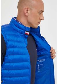 TOMMY HILFIGER - Tommy Hilfiger bezrękawnik męski kolor niebieski przejściowy. Kolor: niebieski. Materiał: poliester, materiał. Długość rękawa: bez rękawów #6