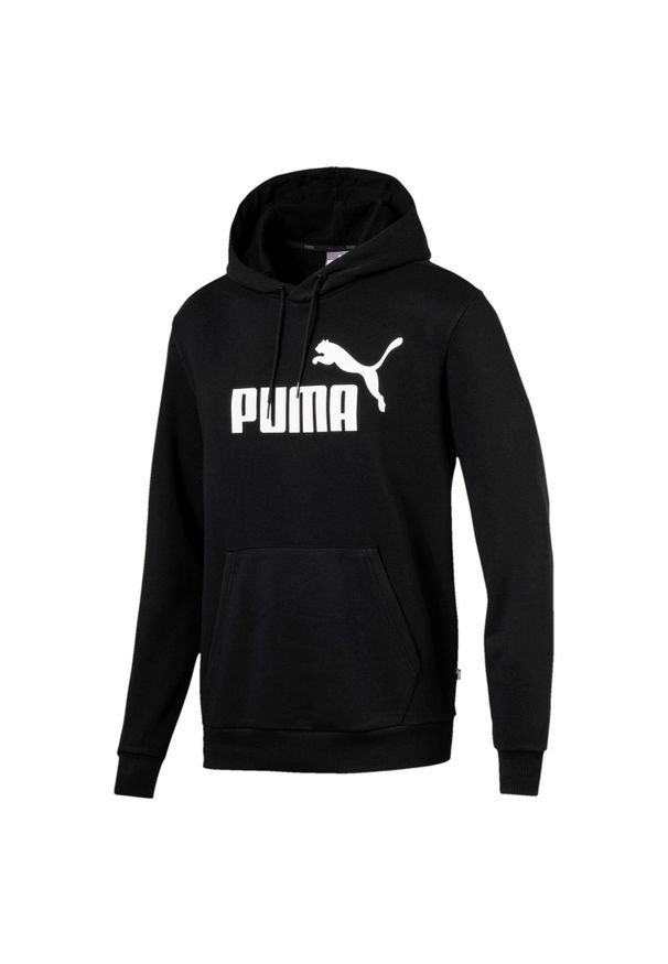Bluza sportowa męska Puma Ess Hoody TR Big Logo. Typ kołnierza: kaptur. Kolor: czarny. Sport: fitness