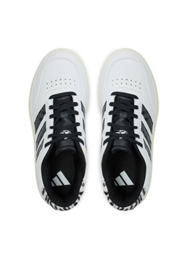 Adidas - adidas Sneakersy Courtblock IH0046 Biały. Kolor: biały. Materiał: skóra