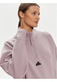 Adidas - adidas Bluza Z.N.E. IS3899 Fioletowy Loose Fit. Kolor: fioletowy. Materiał: syntetyk, bawełna #2