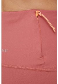 adidas Performance legginsy do biegania Own the Run Winter damskie kolor pomarańczowy z nadrukiem. Kolor: pomarańczowy. Materiał: skóra, materiał. Wzór: nadruk. Sport: bieganie #2