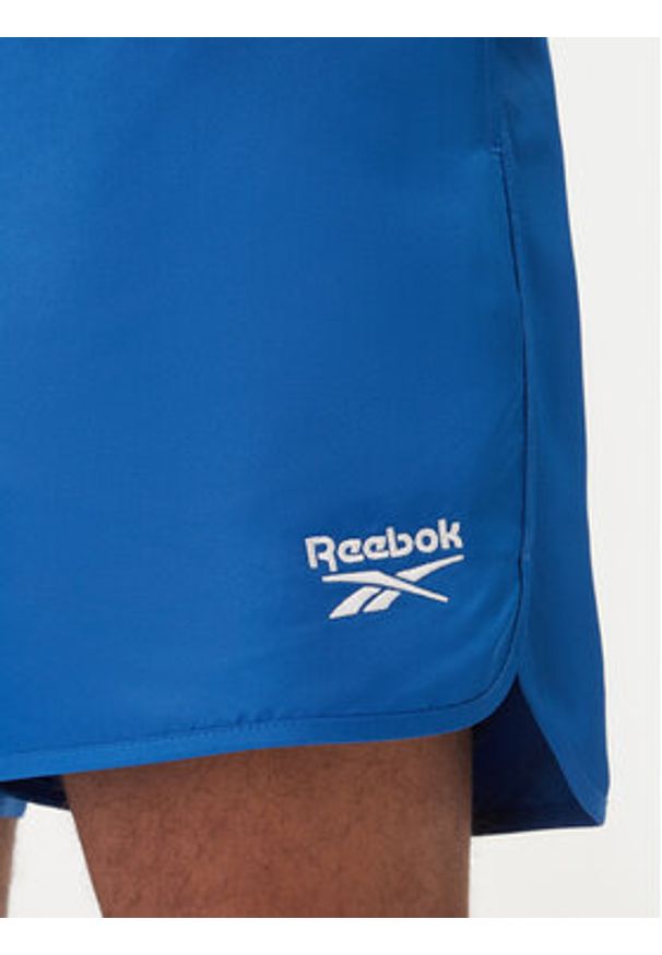 Reebok Szorty sportowe Best RK25557CCM Niebieski Regular Fit. Kolor: niebieski. Materiał: syntetyk. Styl: sportowy