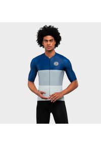 SIROKO - Mężczyzna Kolarstwo Męska koszulka rowerowa z krótkim rękawem M2 Riedberg N. Kolor: niebieski, biały, wielokolorowy, szary. Długość rękawa: krótki rękaw. Długość: krótkie. Sport: kolarstwo #1
