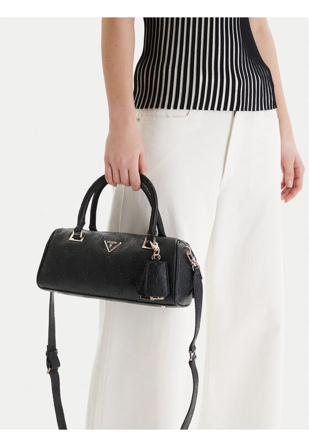 Guess Torebka Cresidia II HWPD98 88080 Czarny. Kolor: czarny. Materiał: skórzane