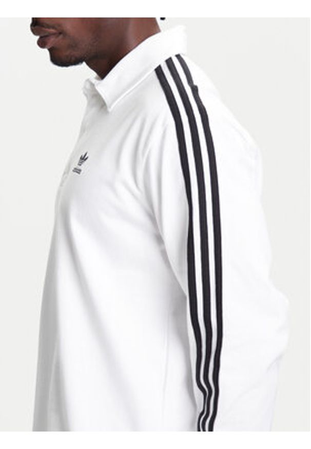 Adidas - adidas Polo adicolor Rugby IZ2459 Biały Regular Fit. Typ kołnierza: polo. Kolor: biały. Materiał: bawełna