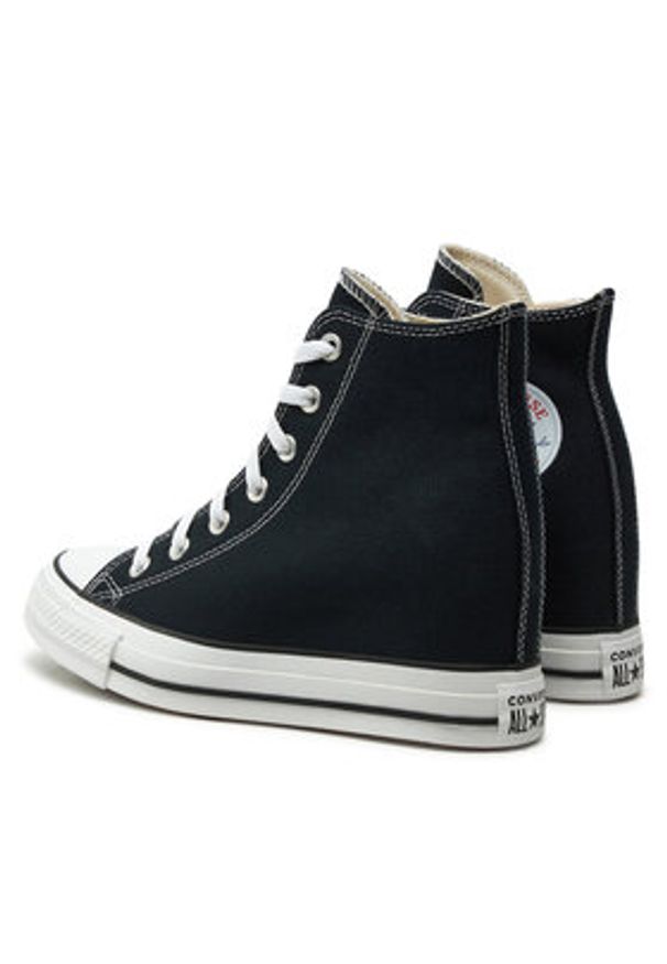 Converse Trampki Chuck Taylor All Star Wedge Platform A11909C Czarny. Kolor: czarny. Materiał: materiał. Obcas: na platformie