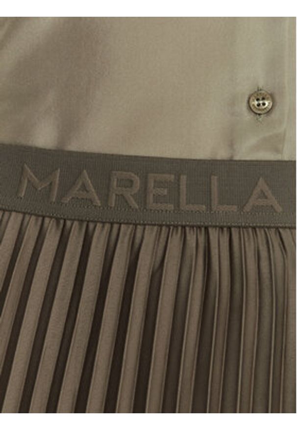 Marella Spódnica plisowana Pontiac 2523106045 Zielony Regular Fit. Kolor: zielony. Materiał: wiskoza