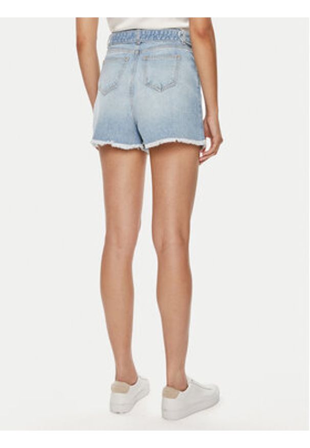 TwinSet - TWINSET Szorty jeansowe 241TT2392 Niebieski Straight Fit. Kolor: niebieski. Materiał: bawełna