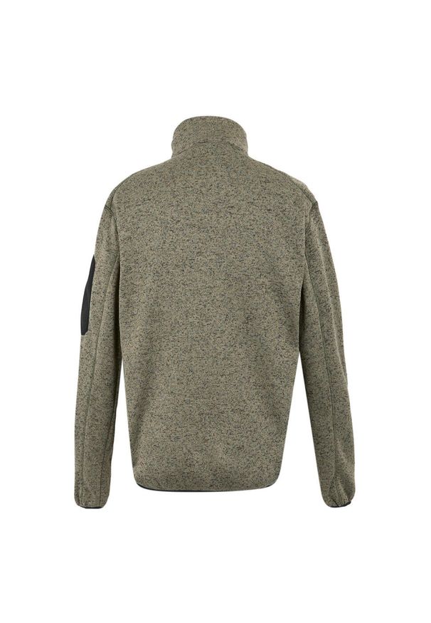 Regatta - Bluza Polarowa Męska Melanżowy Pełen Suwak Newhill. Kolor: beżowy. Materiał: polar. Wzór: melanż. Sezon: zima. Styl: sportowy. Sport: turystyka piesza