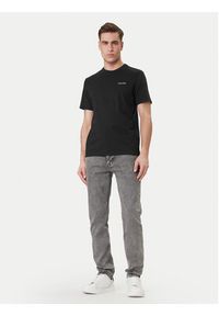 Calvin Klein T-Shirt Micro Logo LV04LC255G Czarny Regular Fit. Kolor: czarny. Materiał: bawełna #5