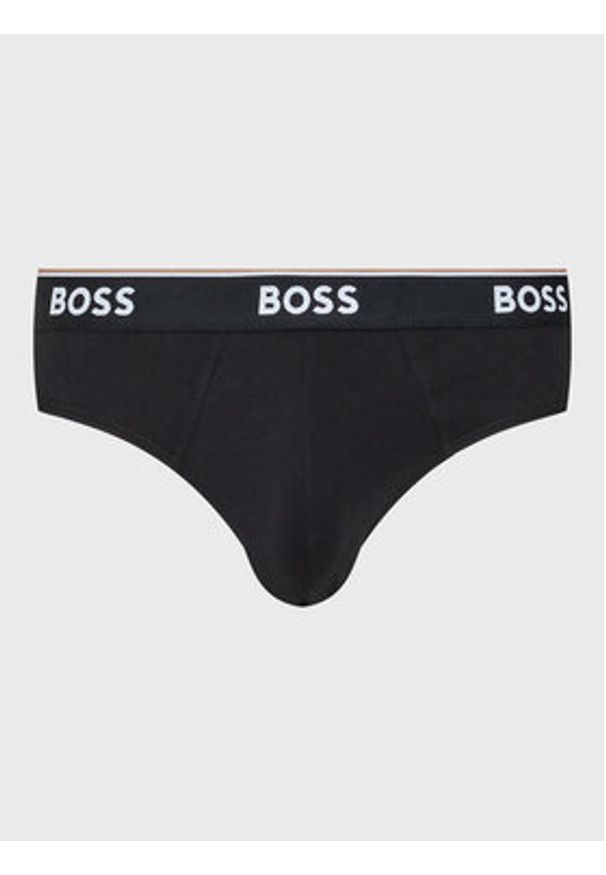 BOSS - Boss Komplet 3 par slipów Power 50475273 Kolorowy. Materiał: bawełna. Wzór: kolorowy