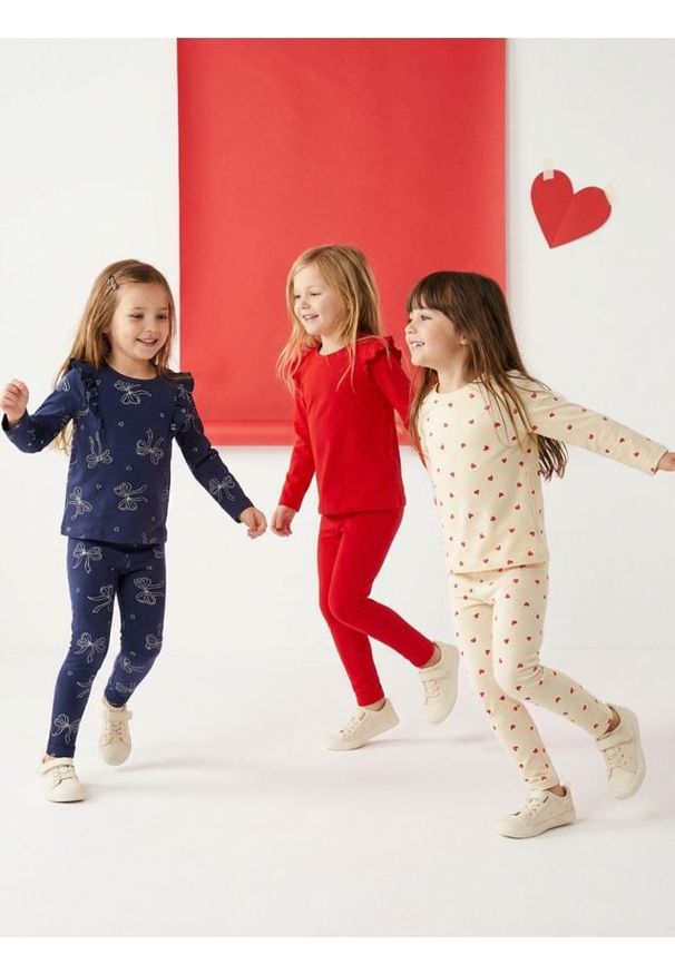 Sinsay - Bawełniane legginsy 3 pack - kremowy. Kolor: kremowy. Materiał: bawełna