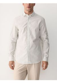 Reserved - Bawełniana koszula regular fit - jasnozielony. Kolor: zielony. Materiał: bawełna