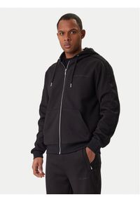 Karl Lagerfeld - KARL LAGERFELD Bluza 705007 561902 Czarny Regular Fit. Typ kołnierza: dekolt w karo. Kolor: czarny. Materiał: syntetyk #1