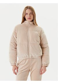 Guess Kurtka zimowa V4BL03 K0232 Beżowy Regular Fit. Kolor: beżowy. Materiał: syntetyk. Sezon: zima