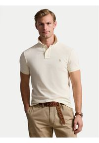 Polo Ralph Lauren Polo 710536856417 Écru Slim Fit. Typ kołnierza: polo. Materiał: bawełna