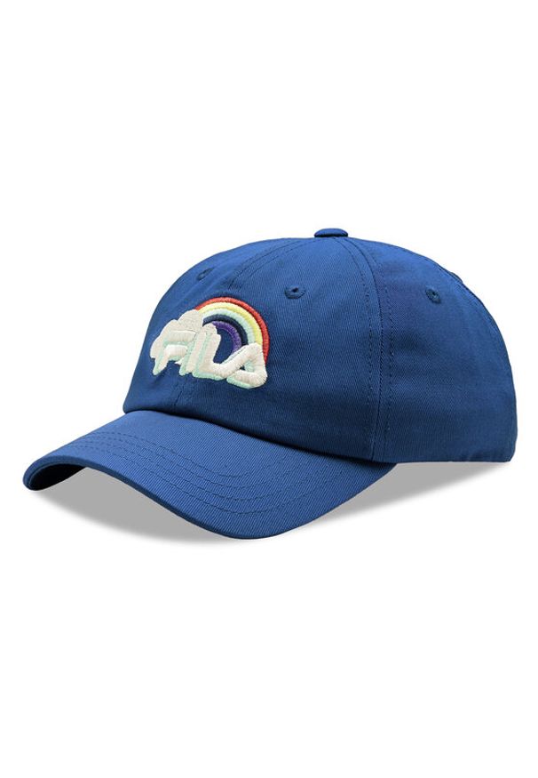 Fila Czapka z daszkiem Butuan Rainbow Kid Dad Cap FCK0015 Granatowy. Kolor: niebieski. Materiał: materiał