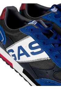 Gas Sneakersy "Yohn SDX" | GAM223917 | Yohn SDX | Mężczyzna | Granatowy. Kolor: niebieski. Materiał: tkanina, skóra ekologiczna. Wzór: aplikacja #5