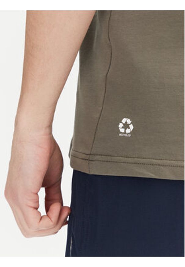 Aulp Kamizelka Mocco Khaki Slim Fit. Kolor: brązowy. Materiał: syntetyk