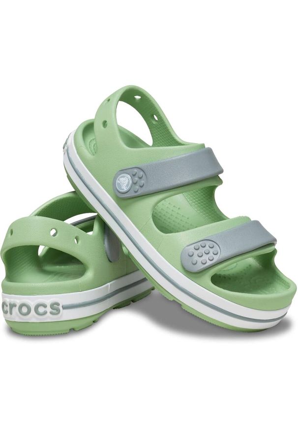 Sandały dla dzieci Crocs Crocband Cruiser. Kolor: biały, zielony, wielokolorowy