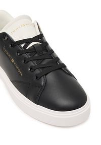 TOMMY HILFIGER - Tommy Hilfiger Sneakersy Th Feminine Cupsole Leather FW0FW09105 Czarny. Kolor: czarny. Materiał: skóra #6