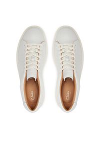 Clarks Sneakersy Craft Swift 26176134 Biały. Kolor: biały. Materiał: skóra