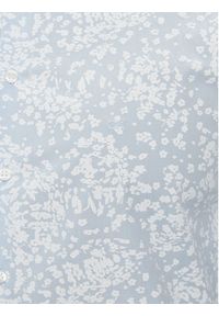 Calvin Klein Koszula Floral Print K10K112610 Błękitny Slim Fit. Kolor: niebieski. Materiał: bawełna. Wzór: nadruk #3