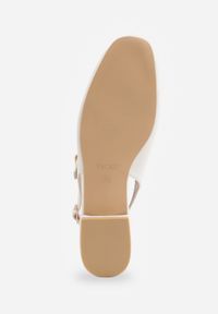 Renee - Białe Sandały Slingback Vices z Wkładką ze Skóry Naturalnej Sovritia. Okazja: do pracy, na co dzień, na spotkanie biznesowe. Zapięcie: pasek. Kolor: biały. Materiał: skóra. Sezon: lato. Obcas: na płaskiej podeszwie. Styl: elegancki, biznesowy, klasyczny, casual #3