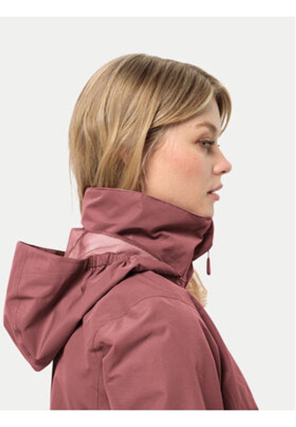 Jack Wolfskin Kurtka przeciwdeszczowa Stormy Point 1111202 Czerwony Regular Fit. Kolor: czerwony. Materiał: syntetyk