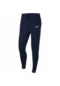 Nike - Męskie Spodnie Do Biegania Strike 21 Fleece. Kolor: niebieski. Materiał: dresówka
