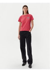 Pinko - PINKO T-Shirt Nambrone 103320 A2G7 Czerwony Regular Fit. Kolor: czerwony. Materiał: bawełna #5