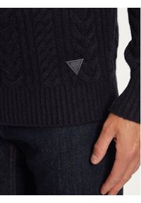 Guess Sweter M4BR12 Z3HA2 Granatowy Regular Fit. Kolor: niebieski. Materiał: syntetyk #5