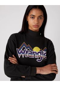 Wrangler - DAMSKA SUKIENKA WRANGLER HIGH NECK SWEAT DRES FADED BLACK W9P2HNXV6. Materiał: dresówka #4