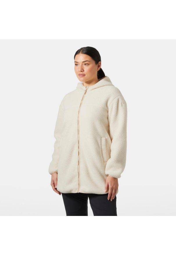 Damska bluza dresowa Helly Hansen Maude Pile. Kolor: beżowy, biały, wielokolorowy. Materiał: dresówka