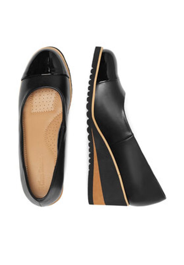 Clara Barson Półbuty WYL3396-2 Czarny. Kolor: czarny. Materiał: materiał