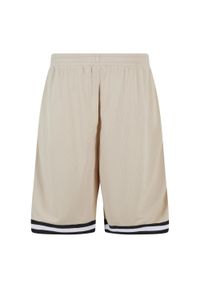 Urban Classics - Shorty Męskie Siatka Paski. Kolor: czarny, wielokolorowy, biały. Wzór: paski. Sport: turystyka piesza #1