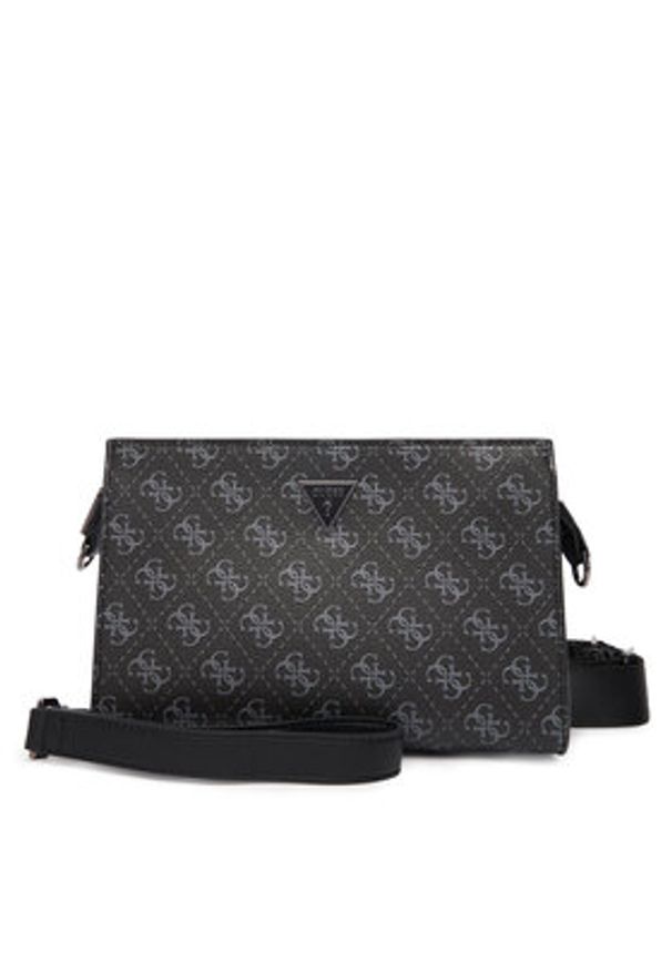 Guess Saszetka HMMILO P6157 Czarny. Kolor: czarny. Materiał: skóra
