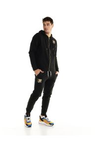 LEONE 1947 APPAREL - Męska bluza zapinana na zamek Leone Winter Gold. Kolor: czarny. Materiał: tkanina. Sport: fitness #2