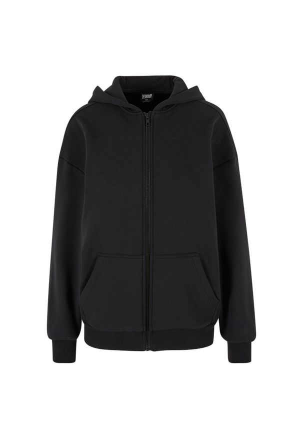 Damska bluza z kapturem zapinana na zamek Urban Classics Cozy. Typ kołnierza: kaptur. Kolor: czarny