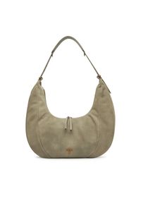 Pinko - PINKO Torebka Slouchy Hobo Big PE 25 PLTT 104295 A29N Szary. Kolor: szary. Materiał: skórzane, zamszowe