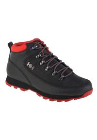 Buty Helly Hansen The Forester M 10513-998 czarne. Wysokość cholewki: za kostkę. Kolor: czarny. Materiał: materiał, skóra. Szerokość cholewki: normalna. Sezon: zima