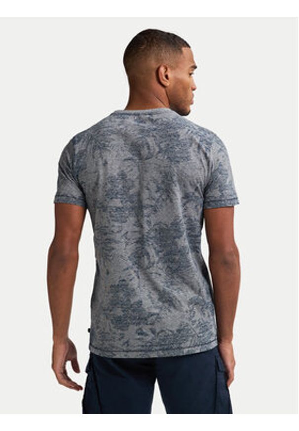Petrol Industries T-Shirt M-1050-TSR650 Granatowy Regular Fit. Kolor: niebieski. Materiał: bawełna
